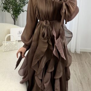 Robe longue Élégance Café