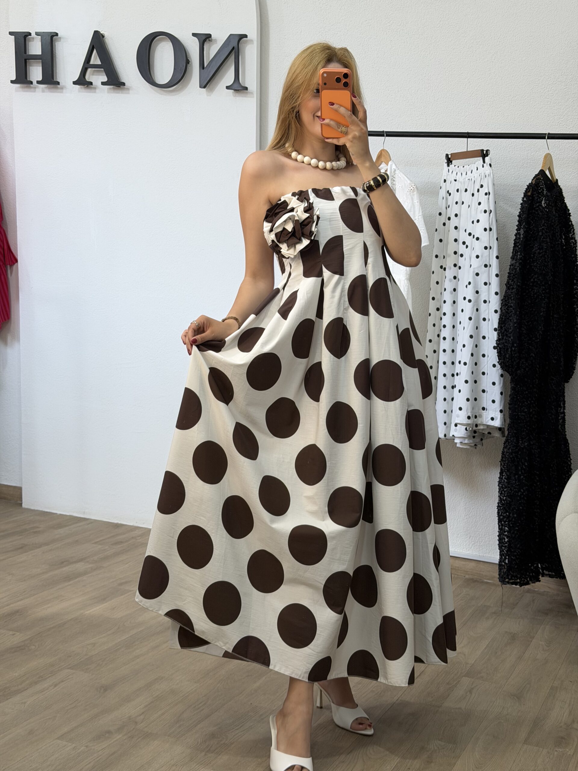 Robe Pois Chocolat