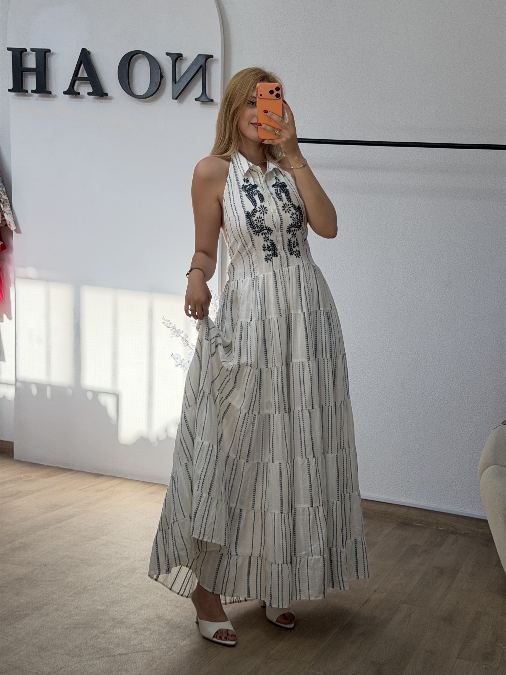 Robe Riviera Brodée