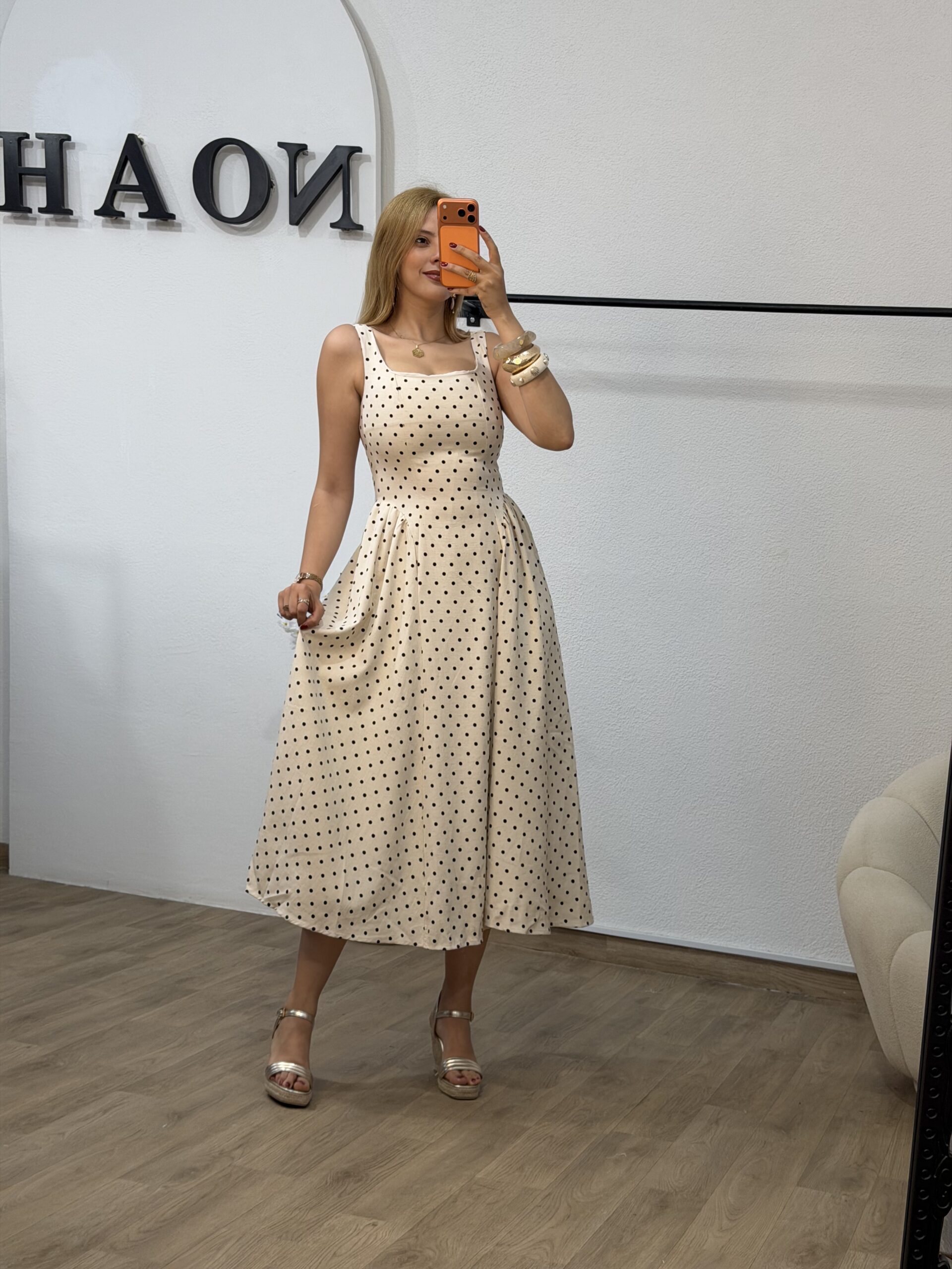 Robe Pois Élégance – Image 2