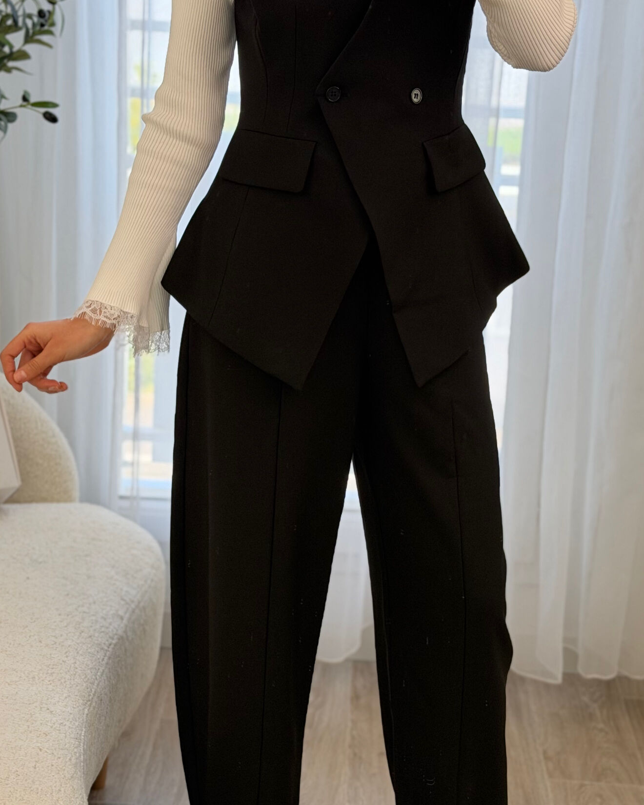 Ensemble Tailleur Chic Noir - NOAH
