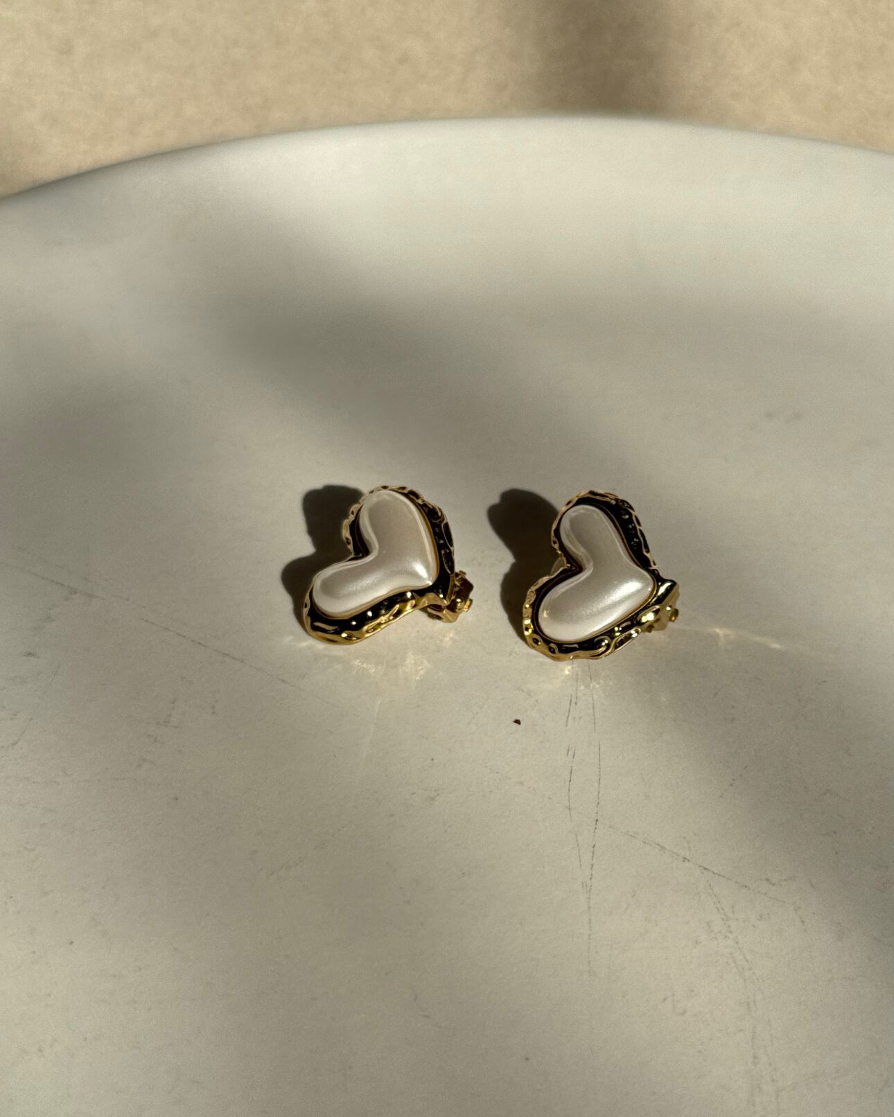 Boucles d’oreilles Cœur Perlé - NOAH