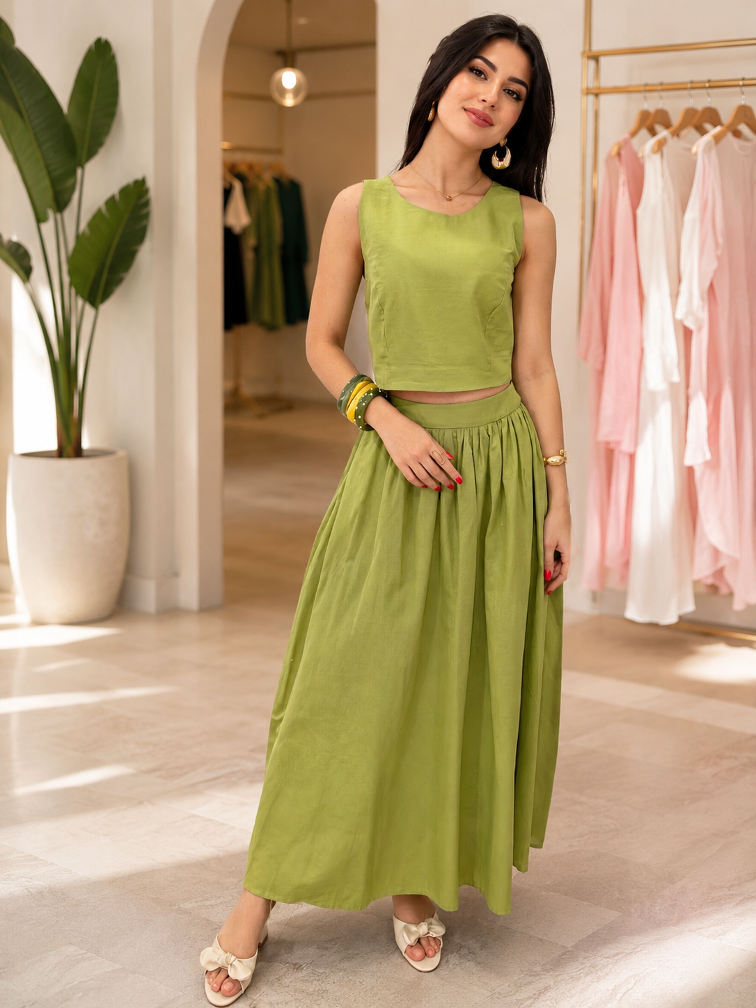 Ensemble Vert Olive