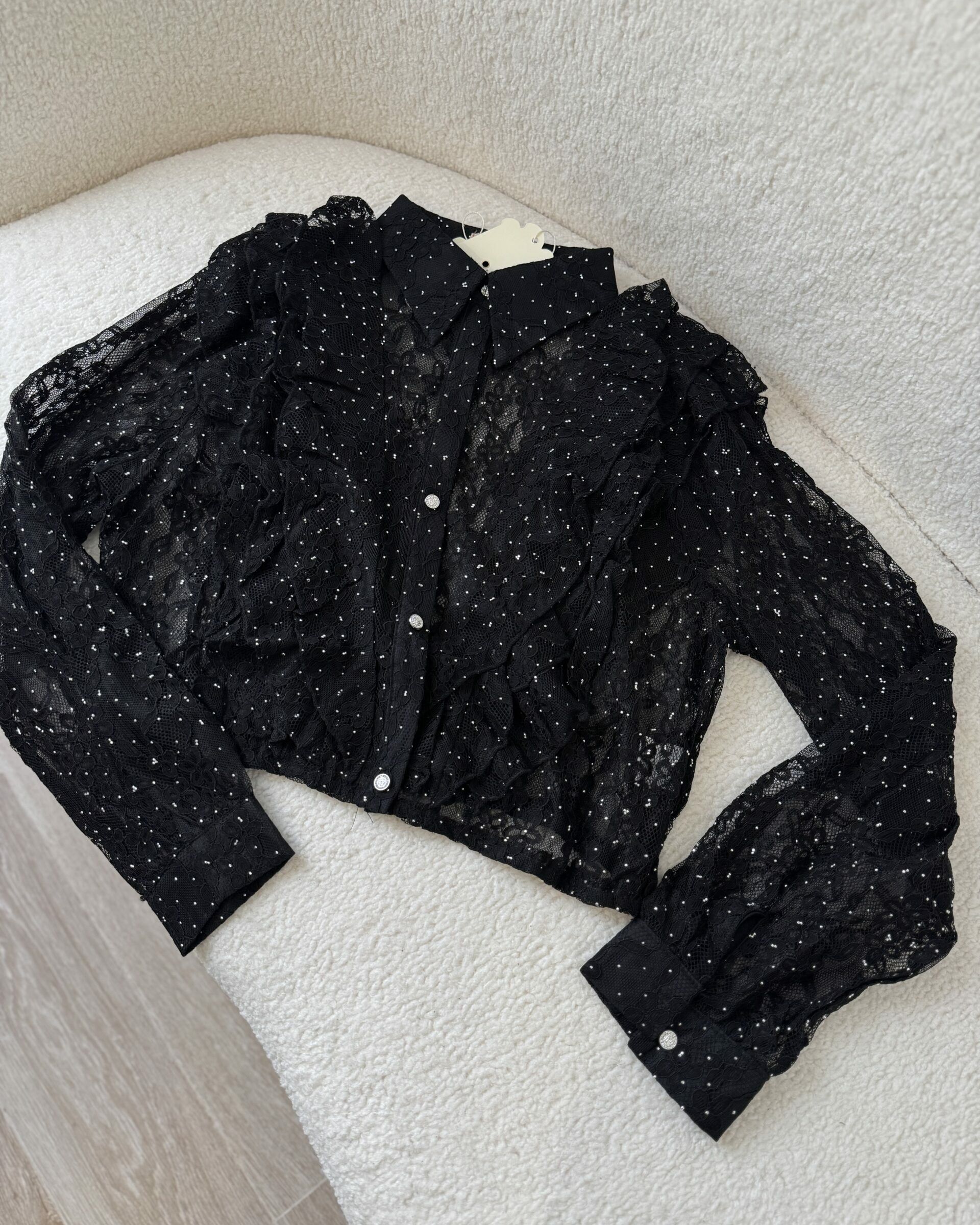 Chemise Dentelle Noire - NOAH