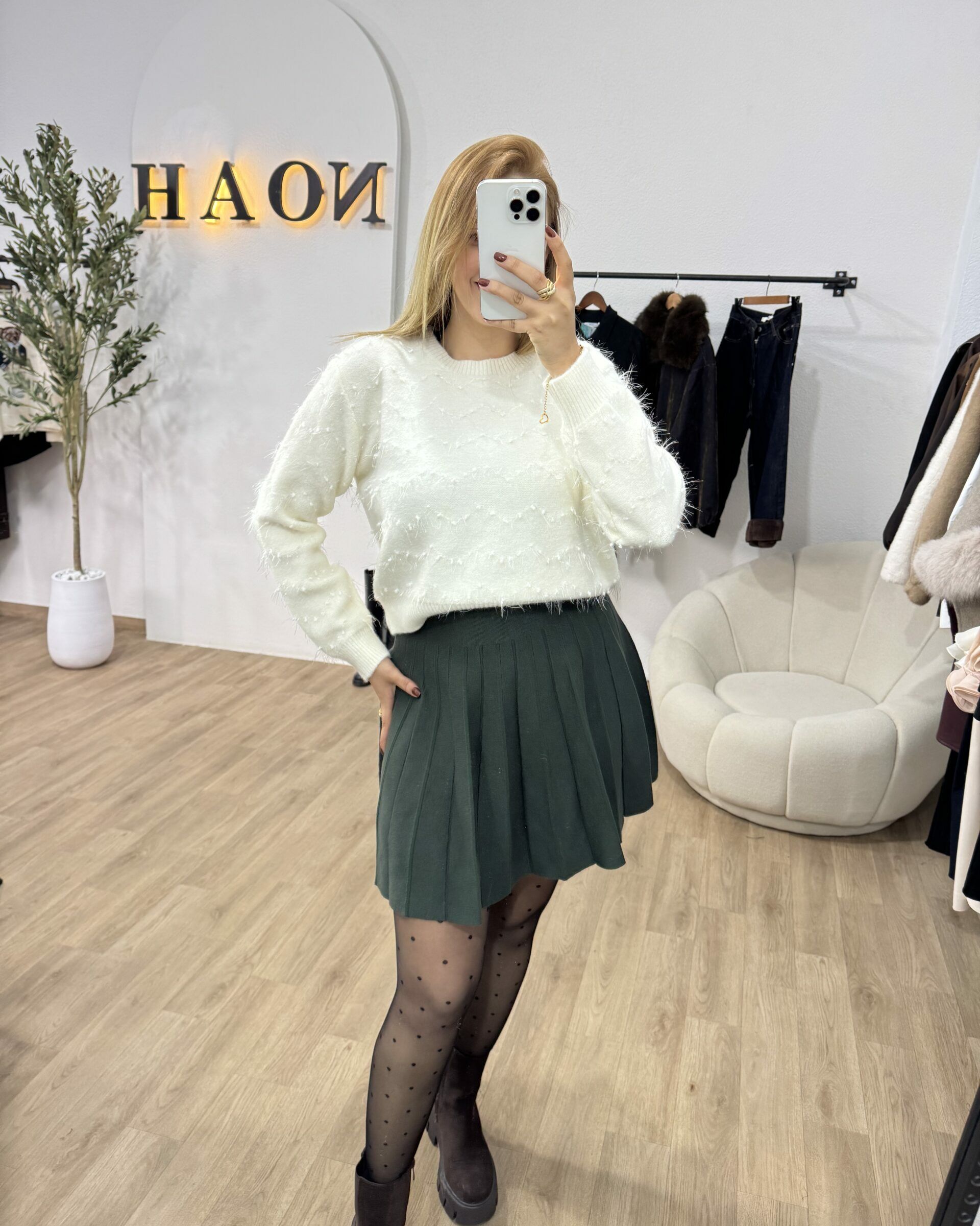 Pull Blanc Neige - NOAH