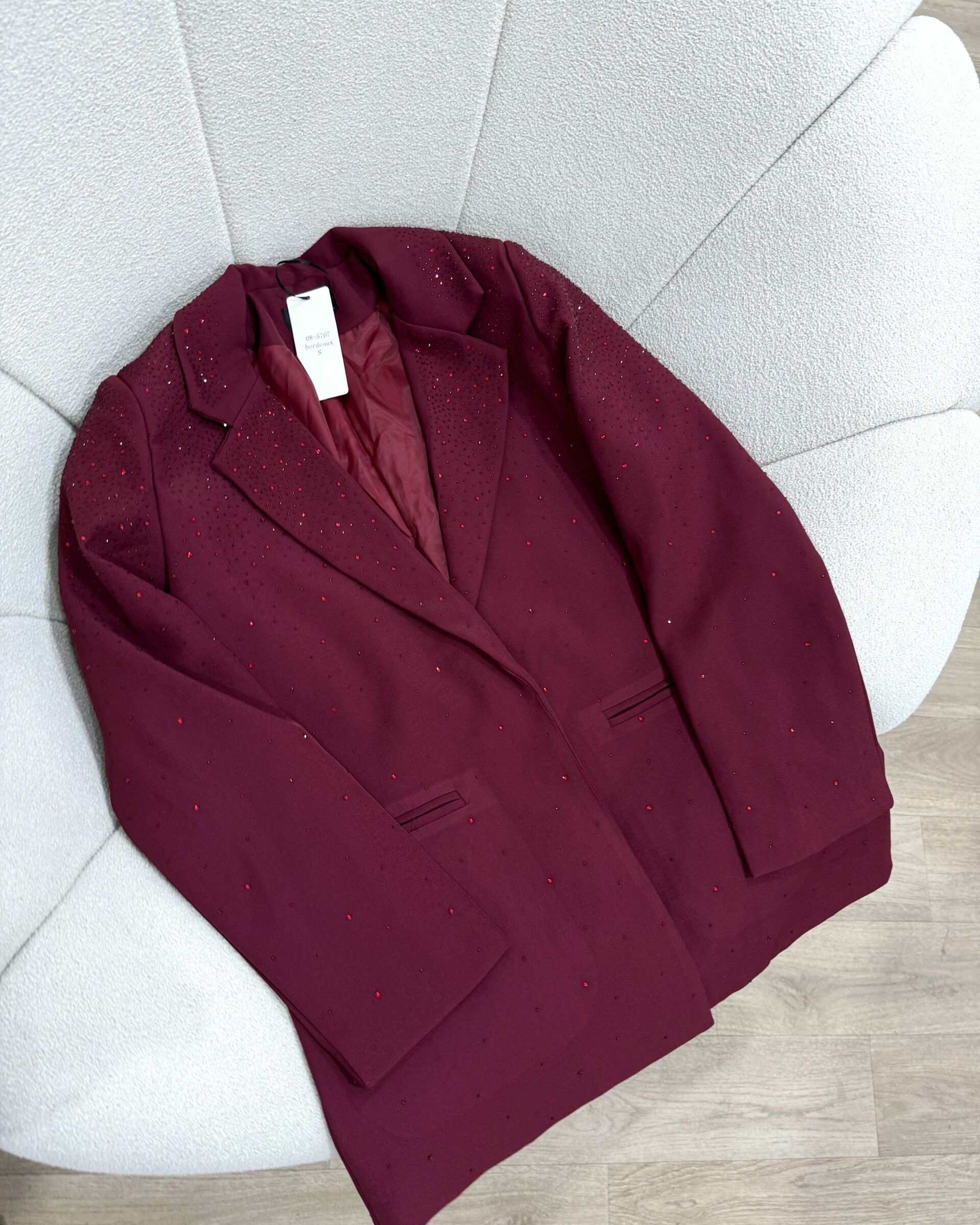 Blazer Bordeaux Avec Strass - NOAH