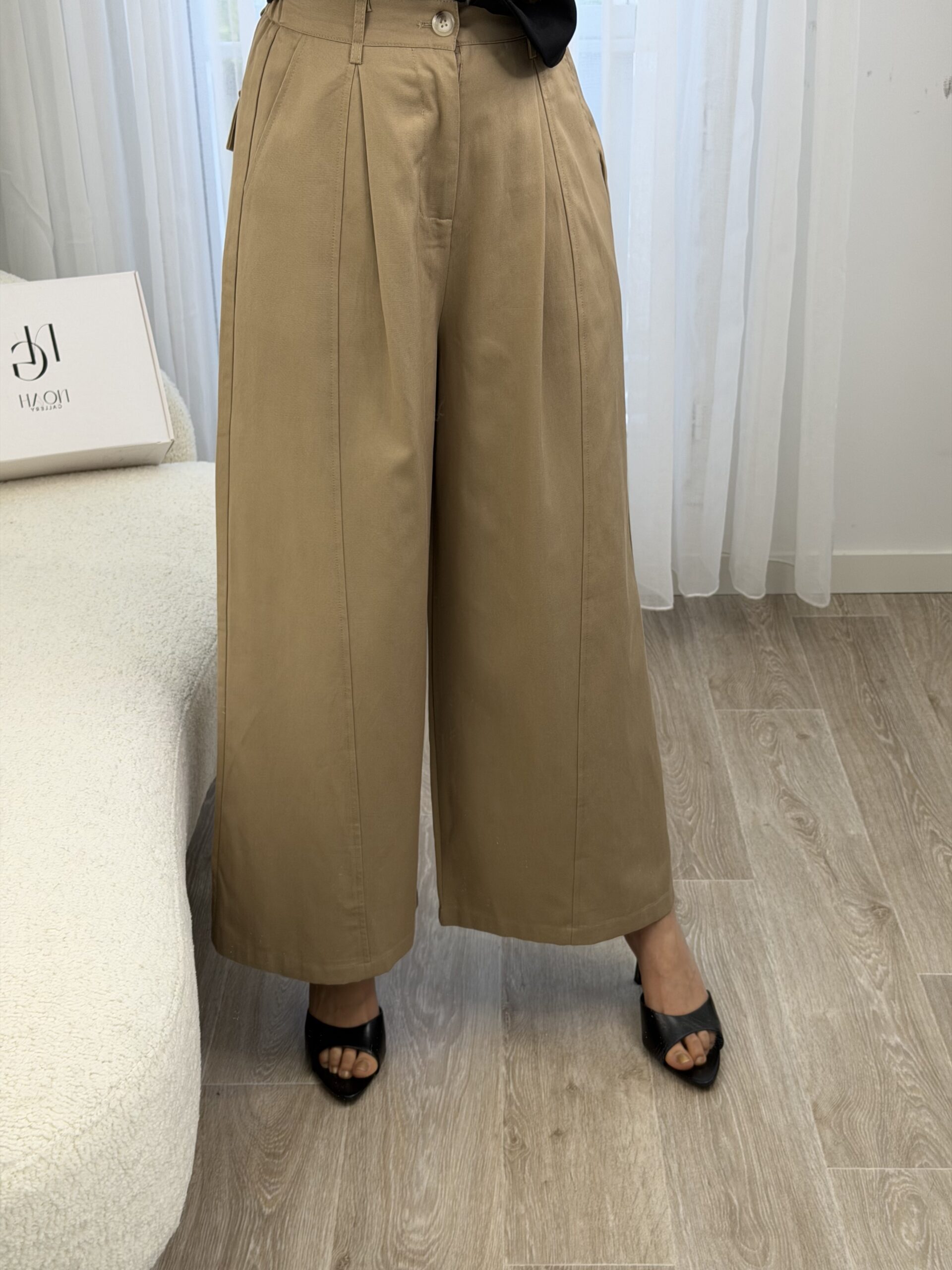 Pantalon Palazzo Camel
