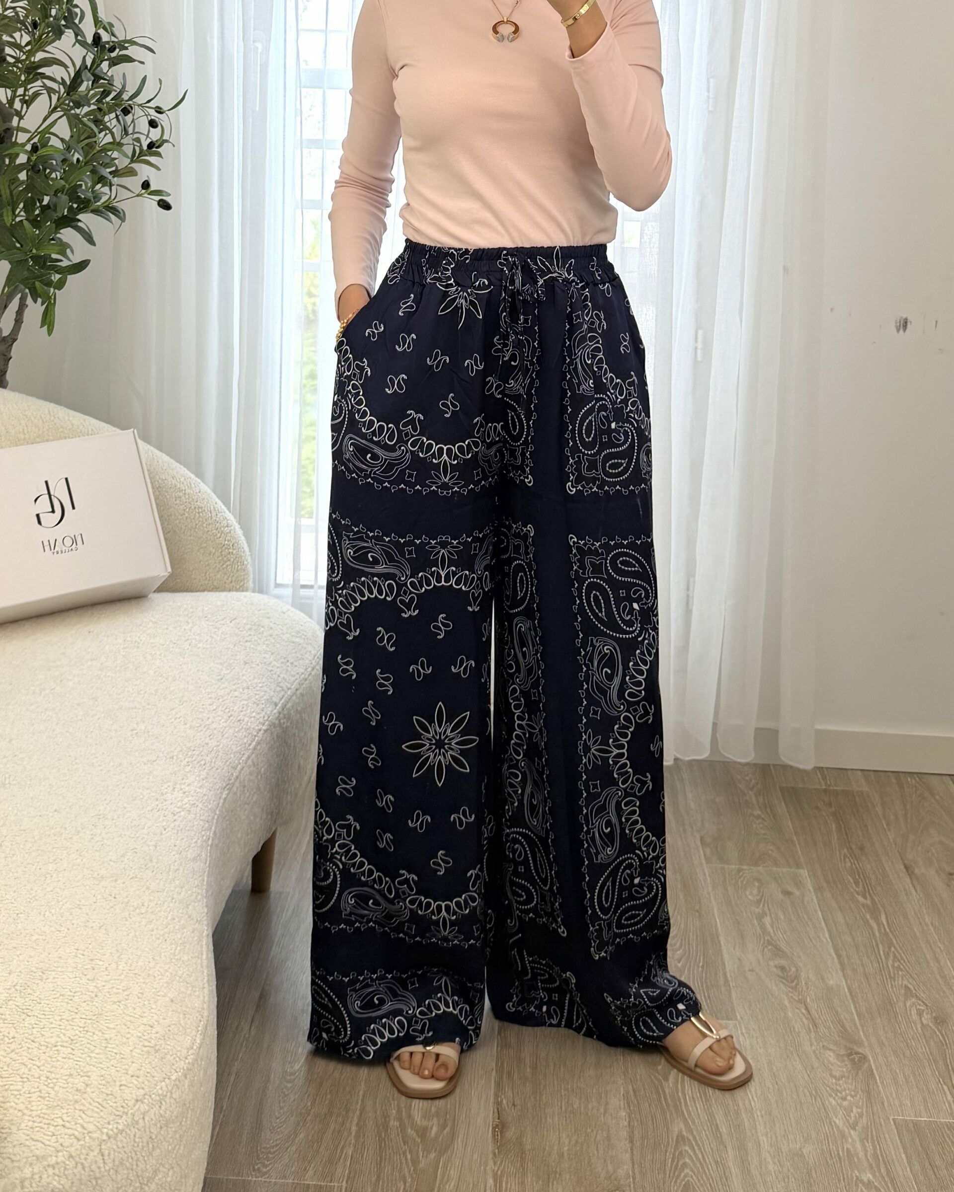 Pantalon Bandana Marine - Pantalons - NOAH