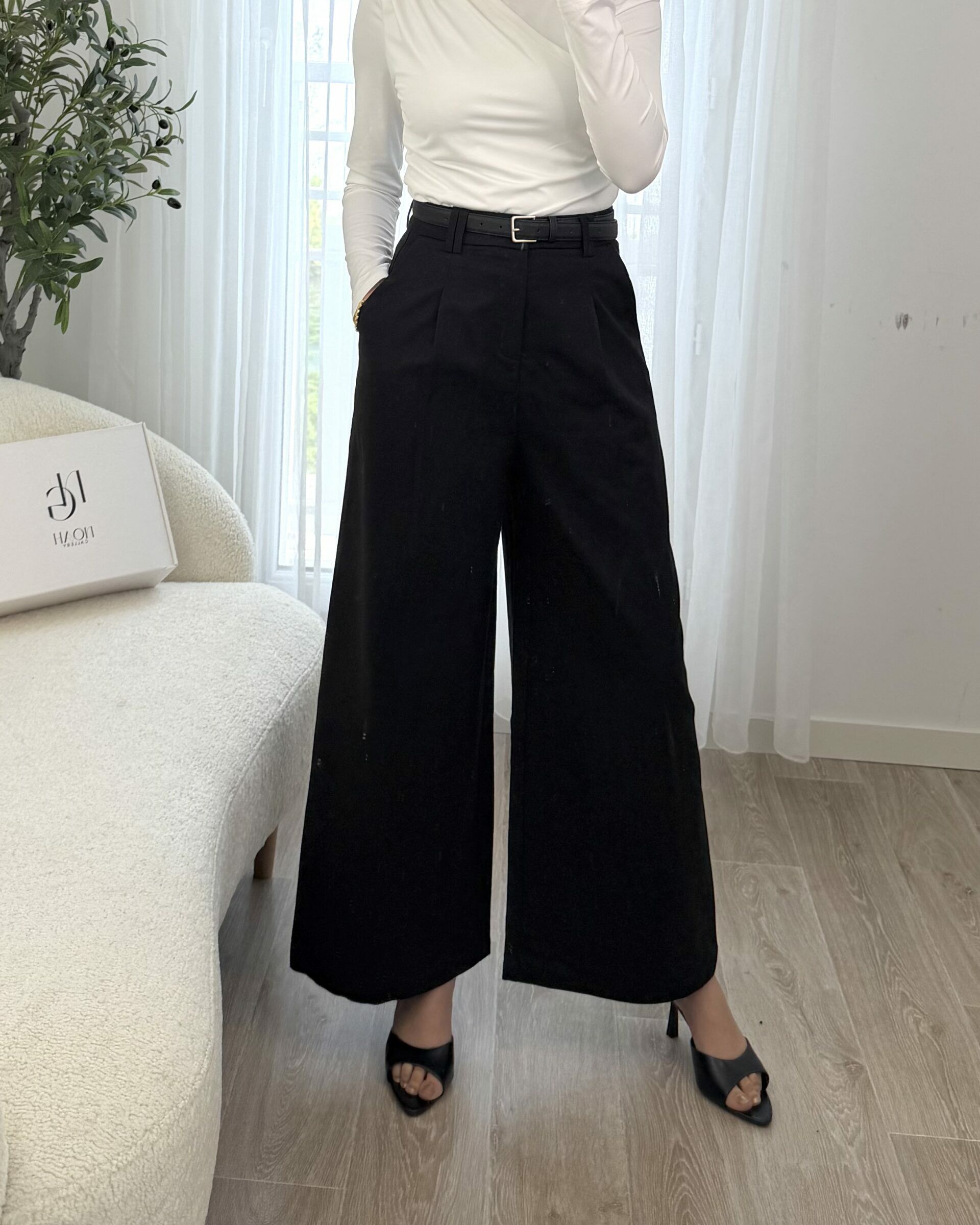 Pantalon Noir Léger - Pantalons - NOAH