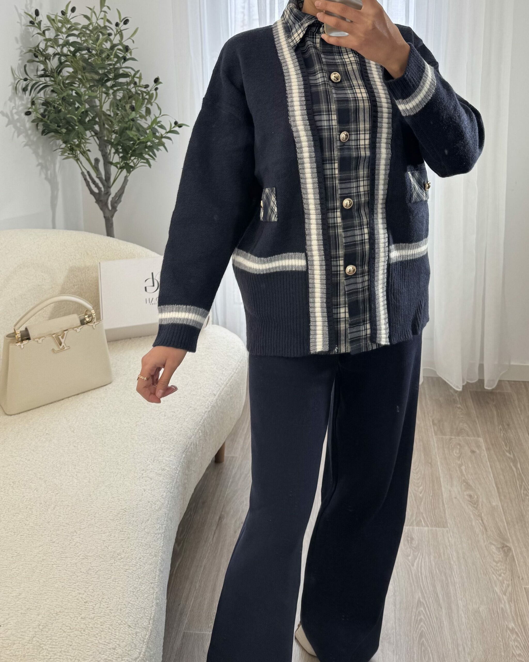 Pull Gilet À Carreaux - NOAH