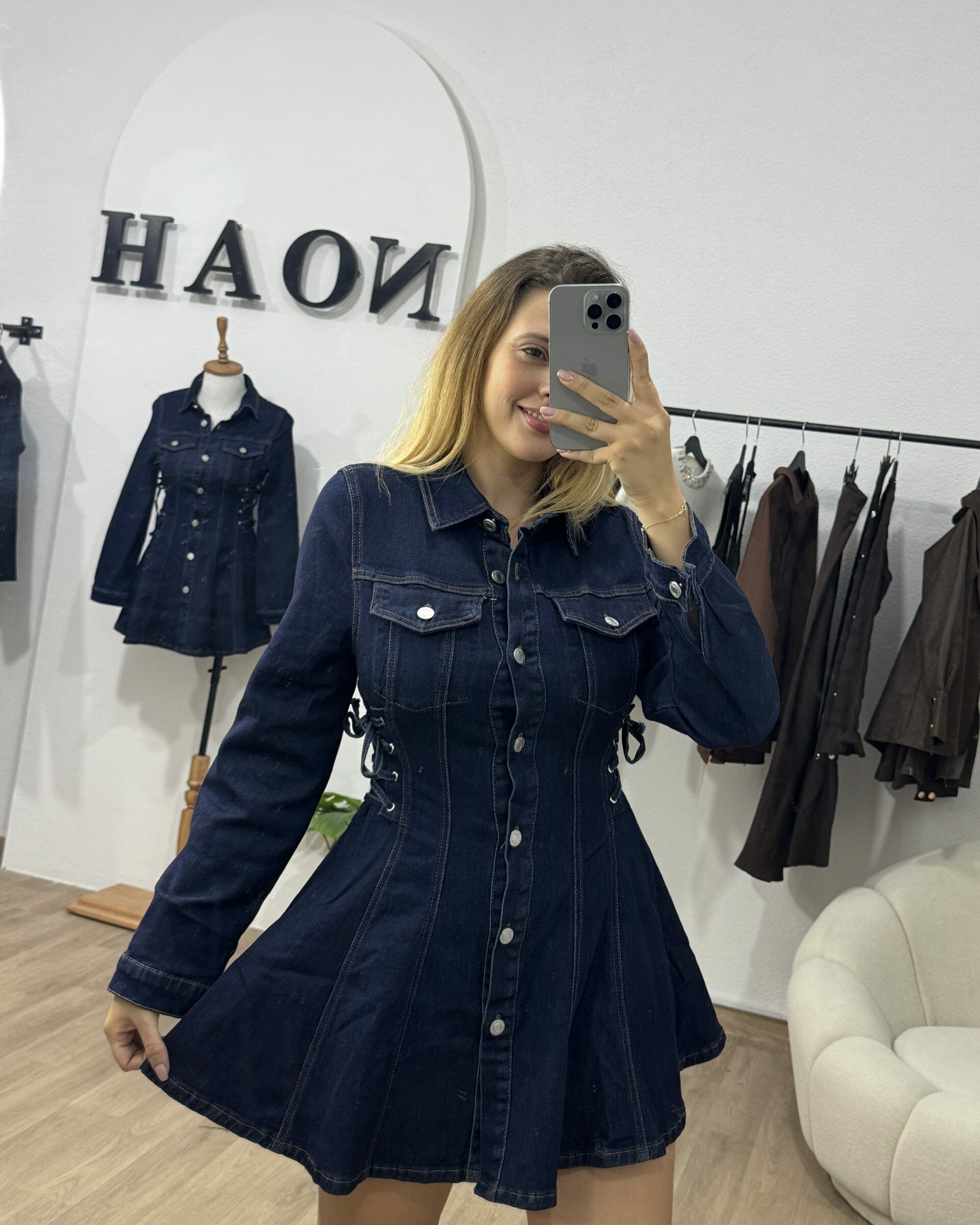 Petite Robe En Denim - NOAH