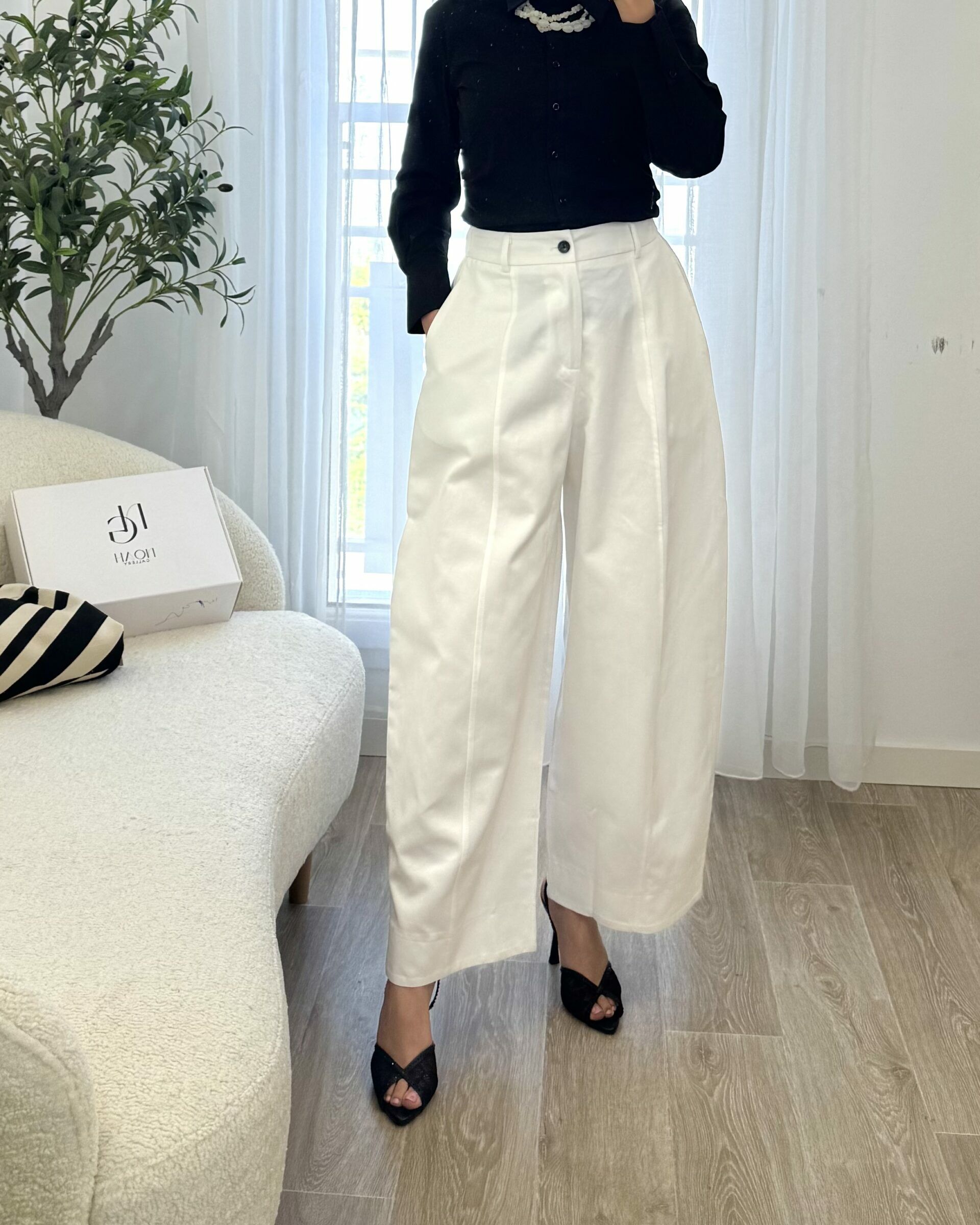 Pantalon Blanc Fluide - NOAH