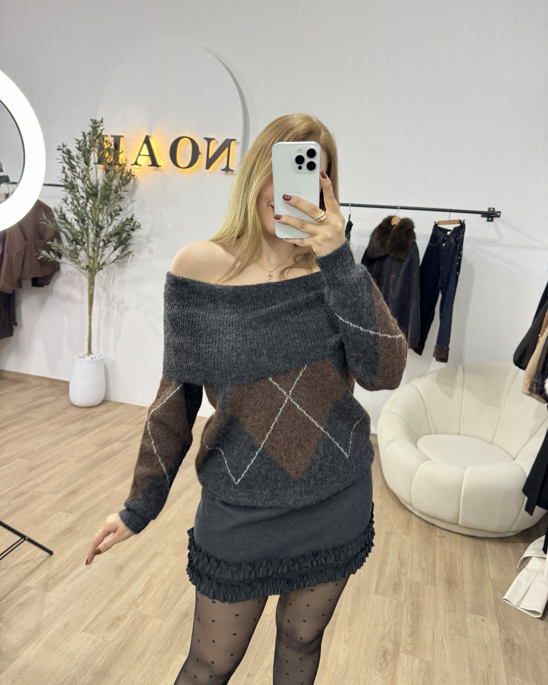 Pull Bardot Argyle - NOAH