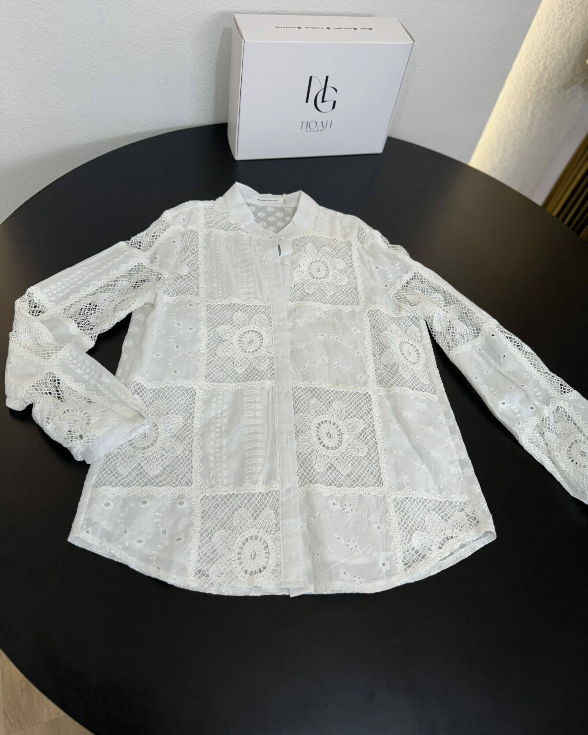 Chemise Blanche en Broderie - NOAH