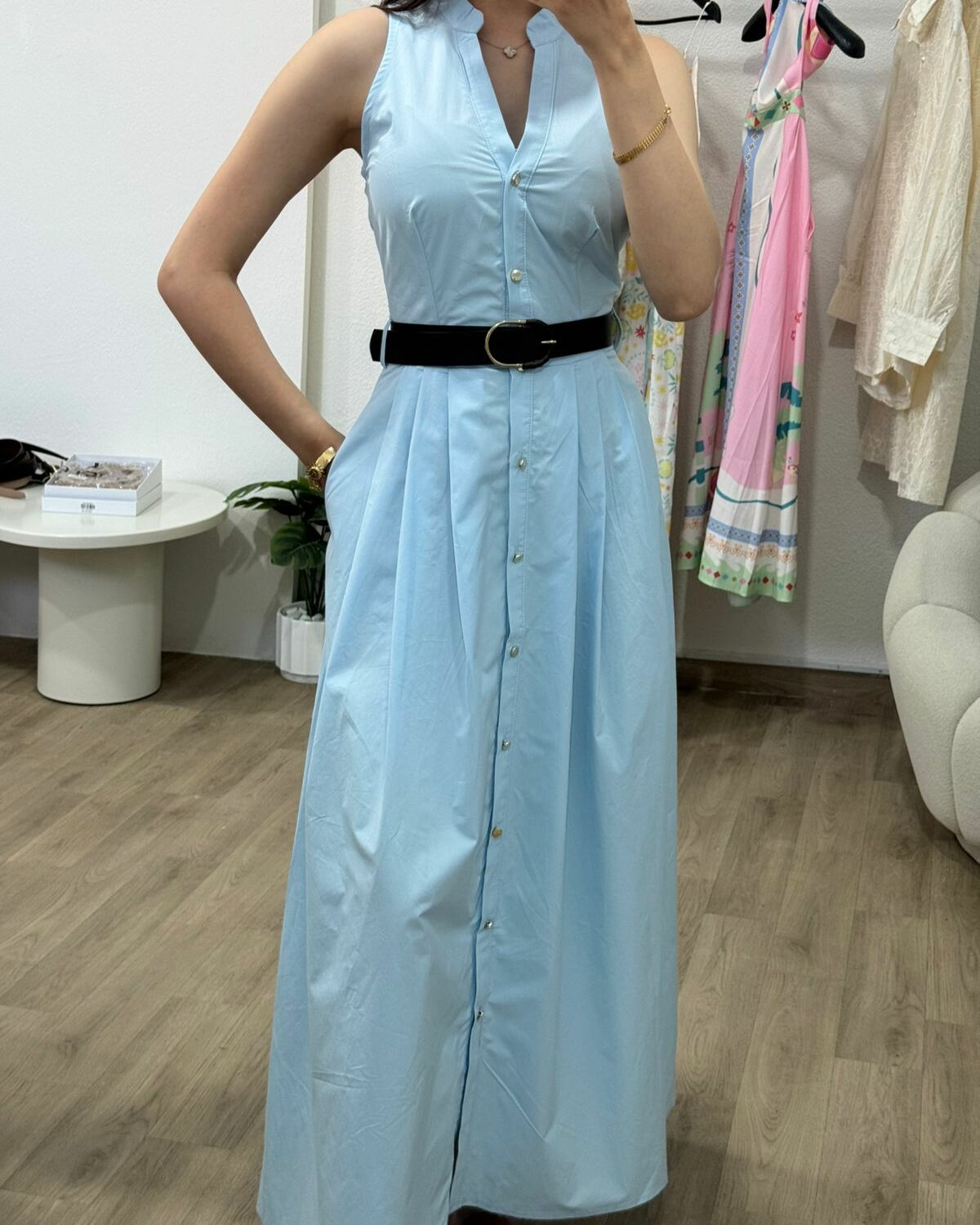 Robe Bleu Poudré - NOAH