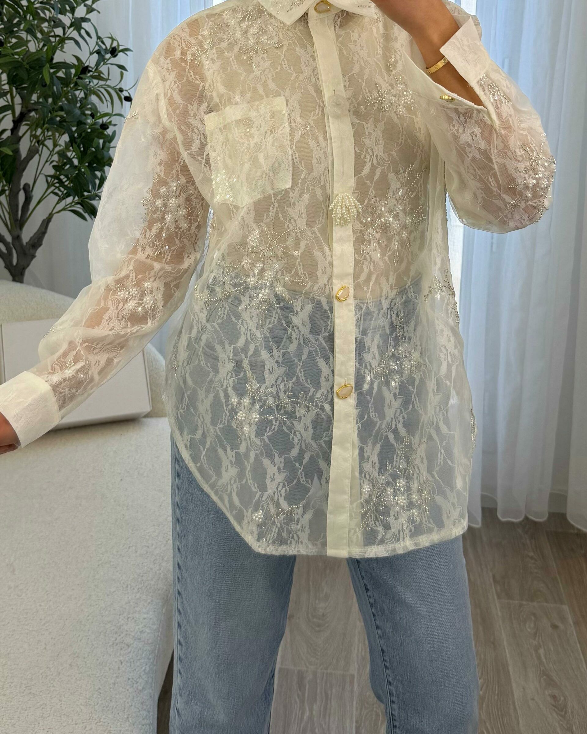 Chemise White Glam - NOAH