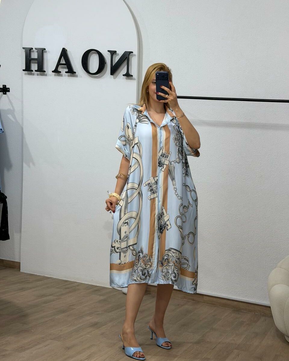 Robe Chemise Azur - NOAH