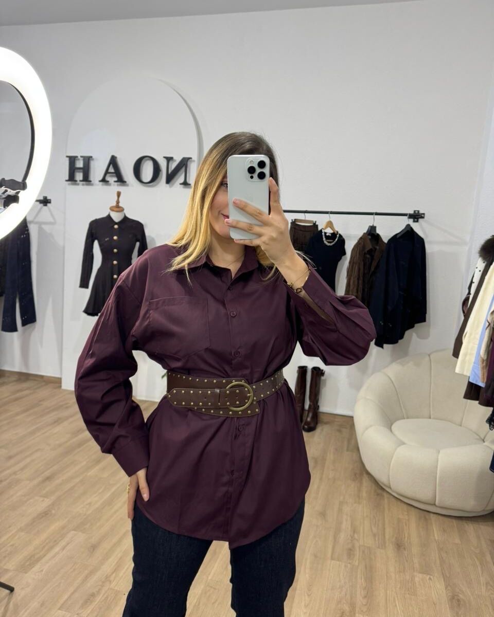 Chemise Aubergine Classy - NOAH