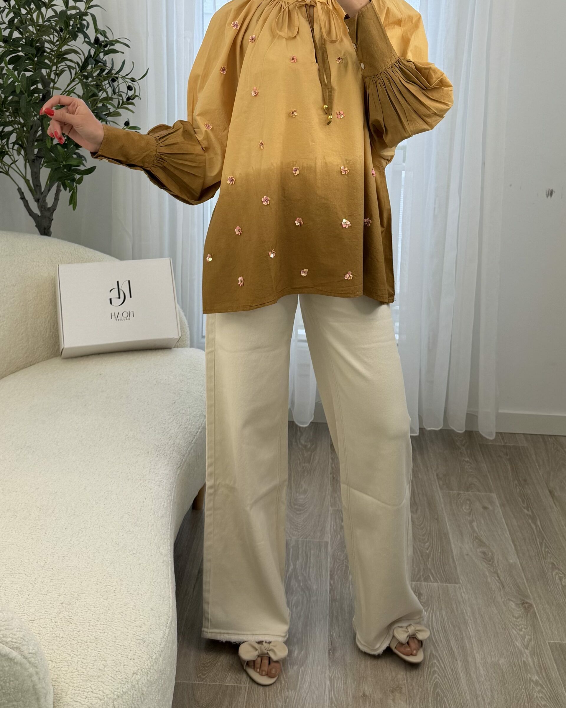 Chemise Miel Brodée - Chemises - NOAH