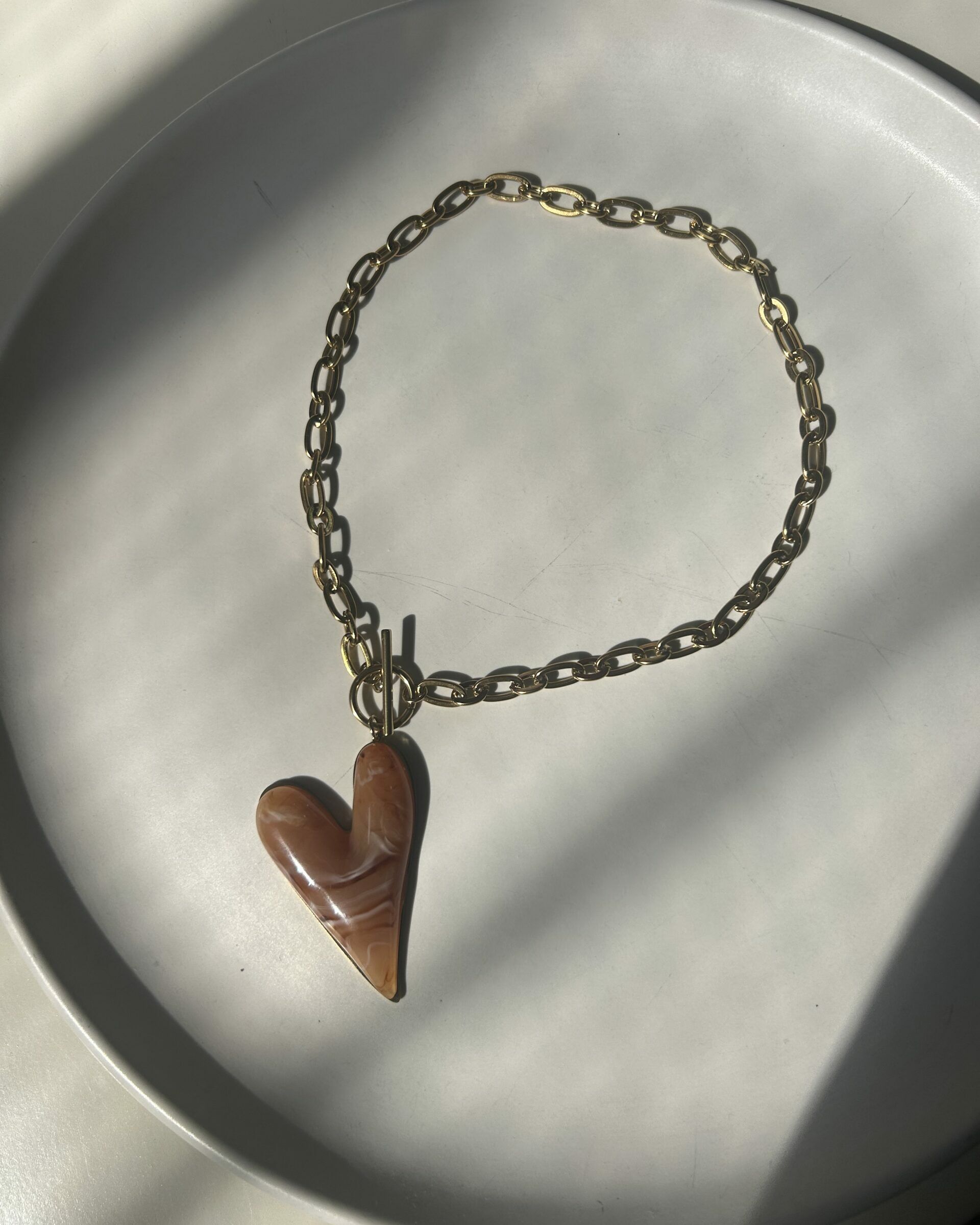 Collier Cœur Ambré - Accessoires - NOAH