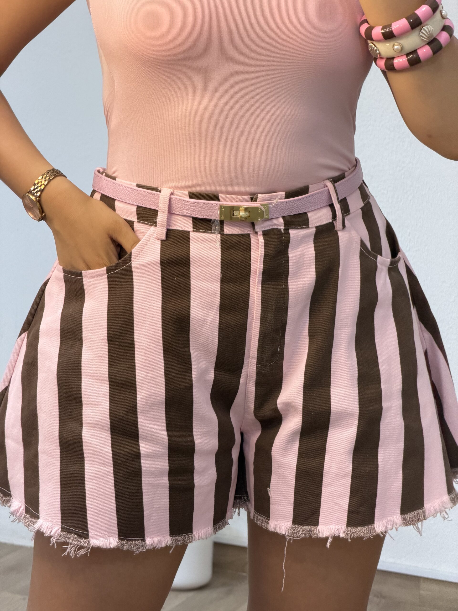 Short Pink Stripes - NOAH