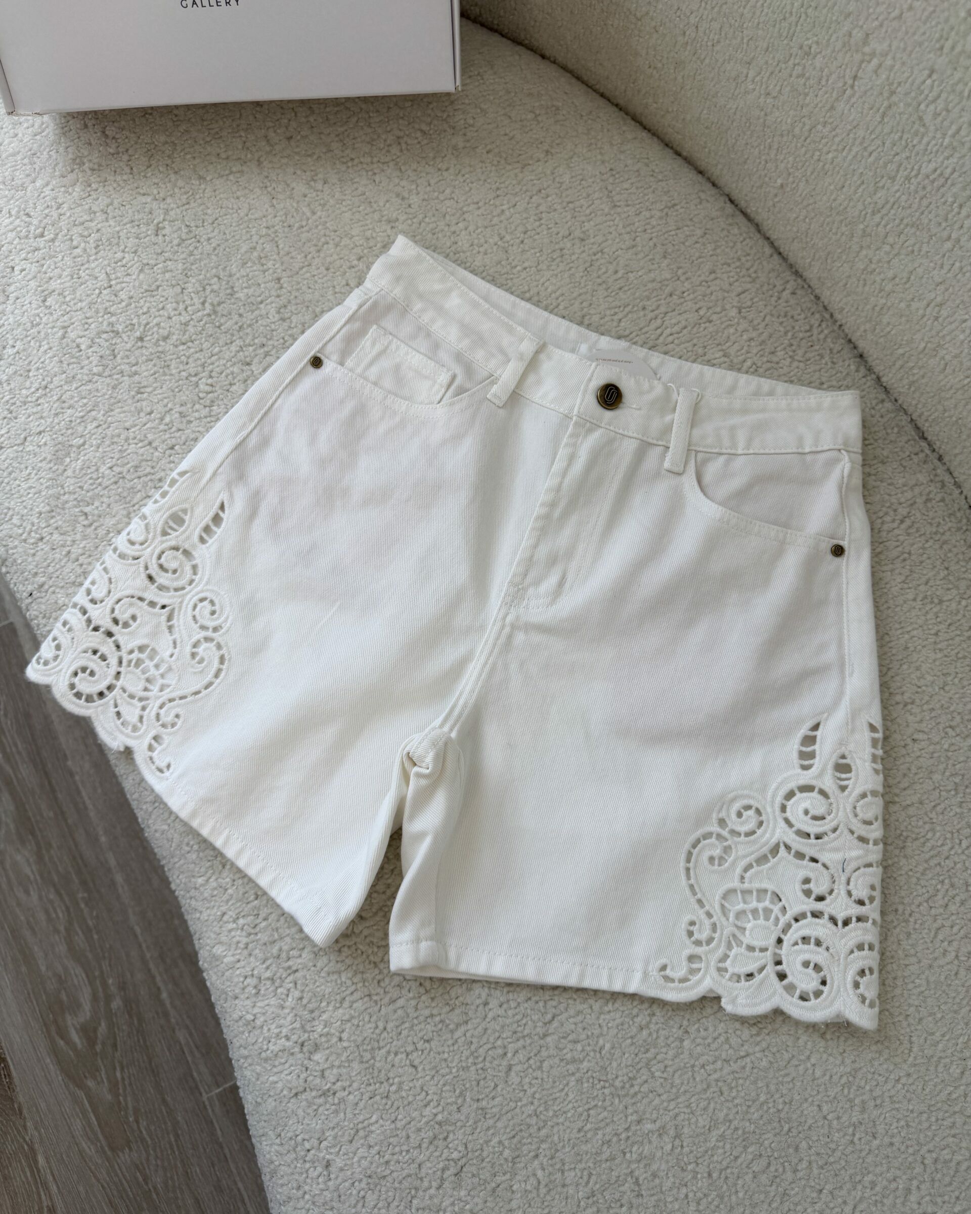 Short Éclat Blanc Brodé - Shorts - NOAH