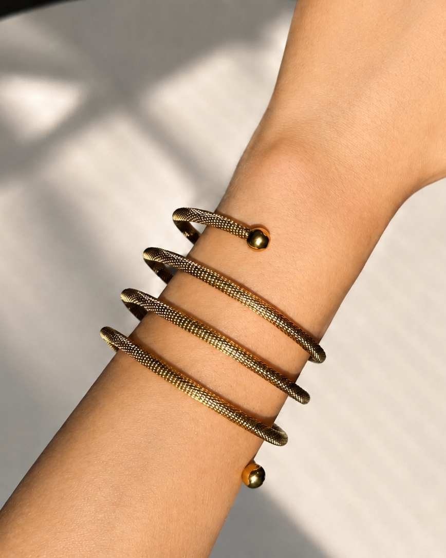 Bracelet Spirale Dorée - NOAH