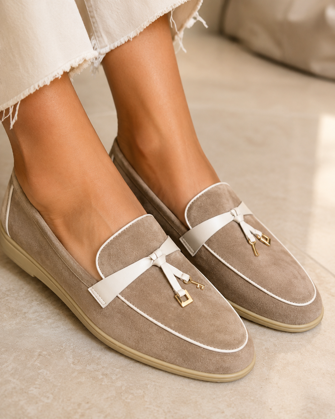 Mocassins Élégance Taupe - Chaussures - NOAH