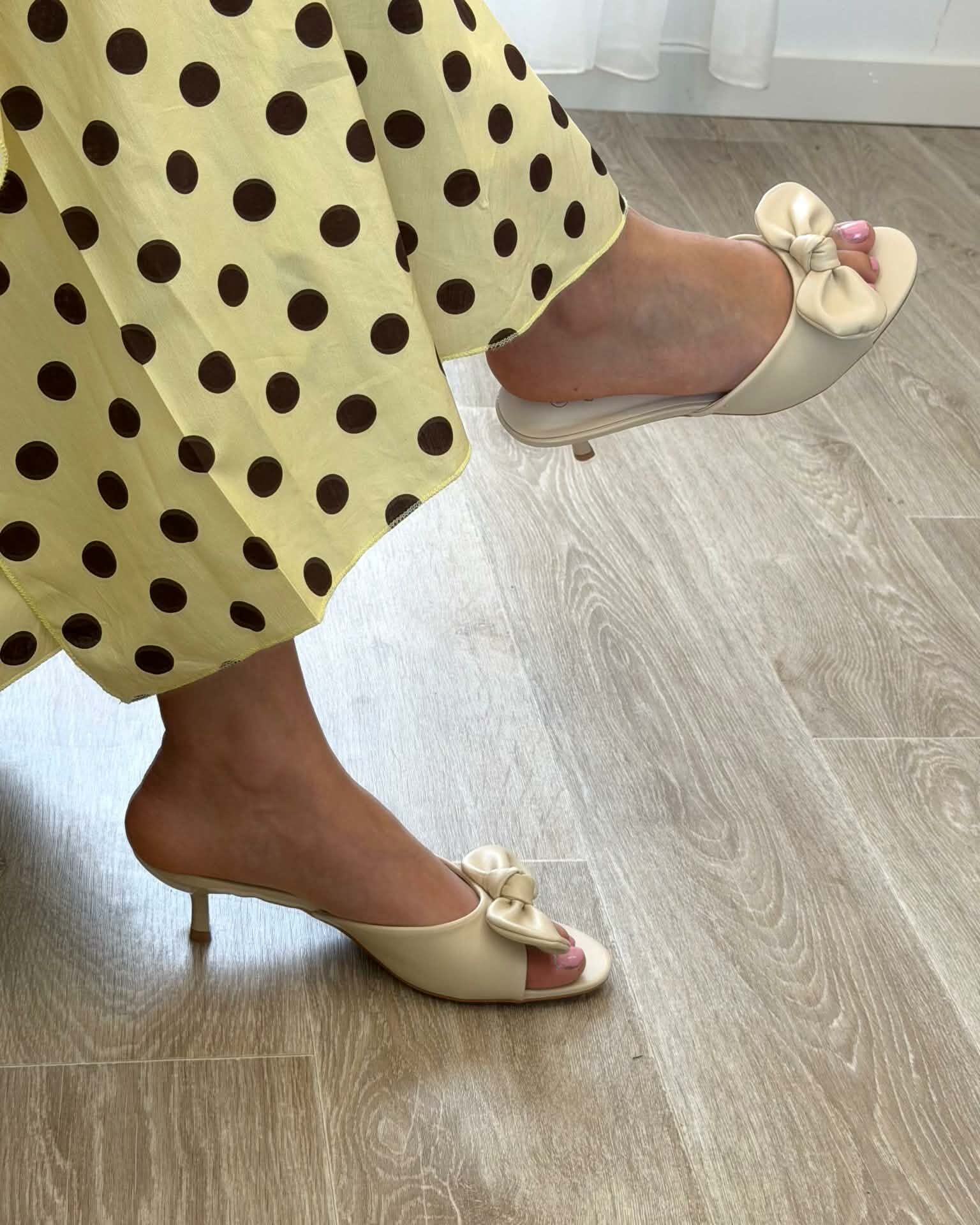Mules Nœud Ivoire - Chaussures - NOAH