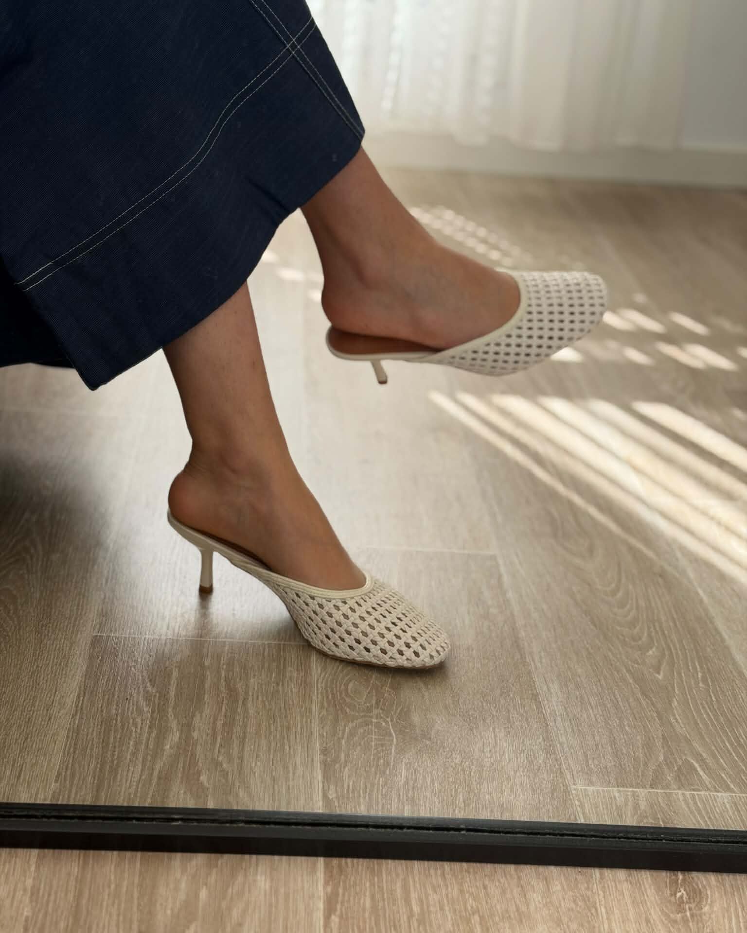 Mules Tressées Ivoire - Chaussures - NOAH